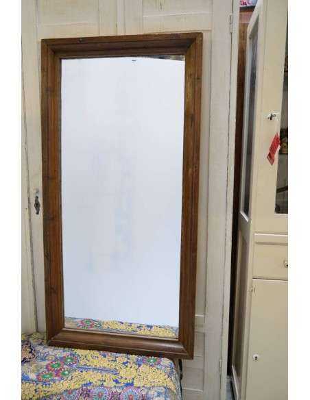 Cornici specchio in legno di teak finitura legno naturale, epoca coloniale 61x123cm TM130