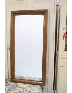 Cornici specchio in legno di teak finitura legno naturale, epoca coloniale 61x123cm TM130 2