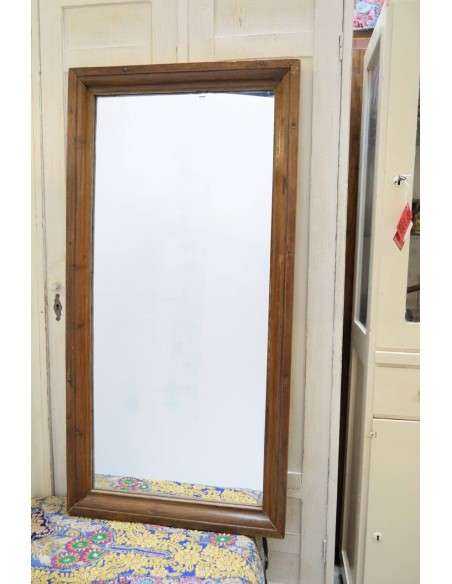 Cornici specchio in legno di teak finitura legno naturale, epoca coloniale 61x123cm TM130