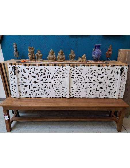 Pannello in Legno Massello Indiano - Shabby Chic | 180x52cm AGBA0022