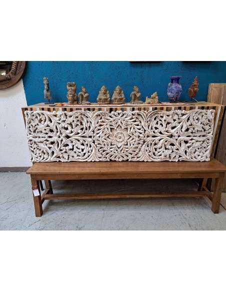 Pannello in Legno Massello Indiano - Shabby Chic | 180x52cm AGBA0022
