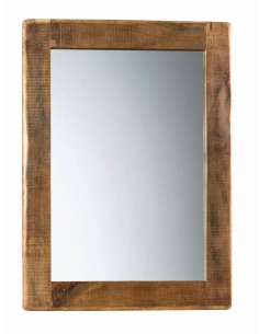 Cornice specchio in legno massello naturale| 90x115cm AGB00466