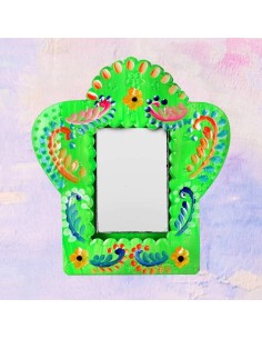 Specchio Folk Rettangolare Artigianale - Decorazione Unica