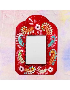 Specchio Folk Rettangolare Artigianale - Decorazione Unica 2