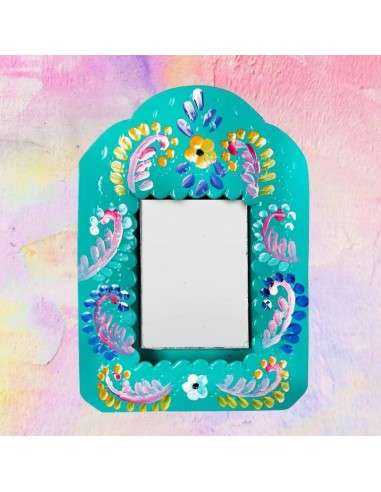 Specchio Folk Rettangolare Artigianale - Decorazione Unica