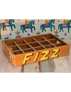 Cassetta decorativa in legno massello indiano "Fizz K2" con scomparti amovibili 2