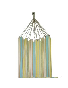 Amaca in tessuto verde e giallo - Cotone e poliestere, portata 130 kg  - Vacchetti VG1015210000 2