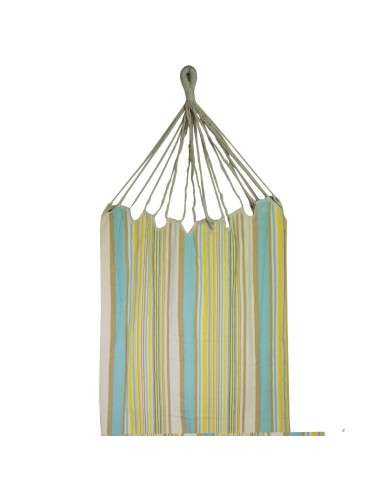 Amaca in tessuto verde e giallo - Cotone e poliestere, portata 130 kg  - Vacchetti VG1015210000