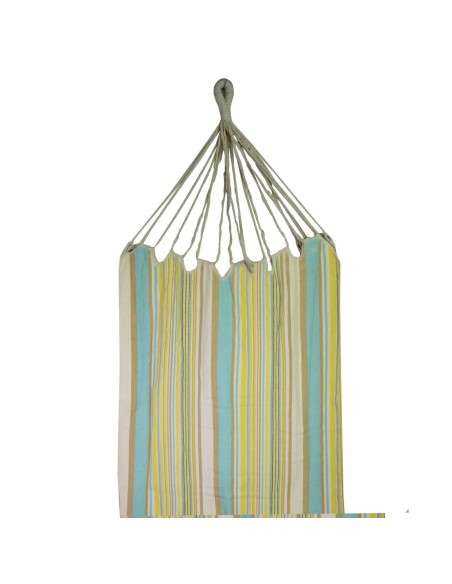 Amaca in tessuto verde e giallo - Cotone e poliestere, portata 130 kg  - Vacchetti VG1015210000