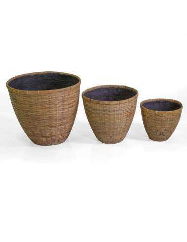 Portavaso Bambù e Cemento - 3 Misure - Vacchetti VG3636790000