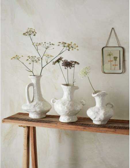 Vaso bianco in gres FPK24032-W
