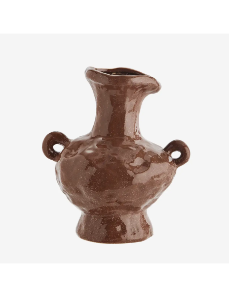 Vaso marrone in gres FPK24032-BR