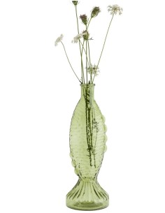 vaso in vetro pesce verde grande  EV-24471-G 2