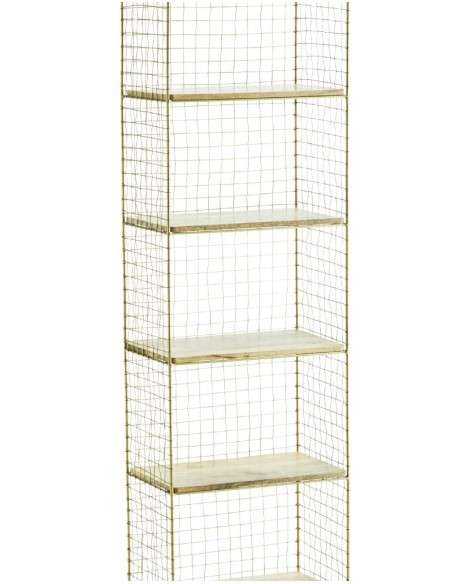 Scaffalino in ferro e legno 35587AB