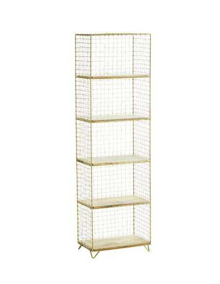 Scaffalino in ferro e legno 35587AB