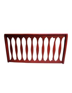 Balaustra ringhiera coloniale rossa COLE0134