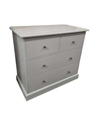 Cassettiera 4 Cassetti Grigio P010 con Guide in Metallo 100x50x90 cm