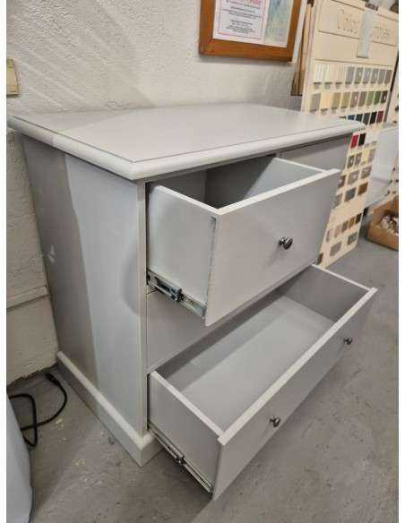 Cassettiera 4 Cassetti Grigio P010 con Guide in Metallo 100x50x90 cm