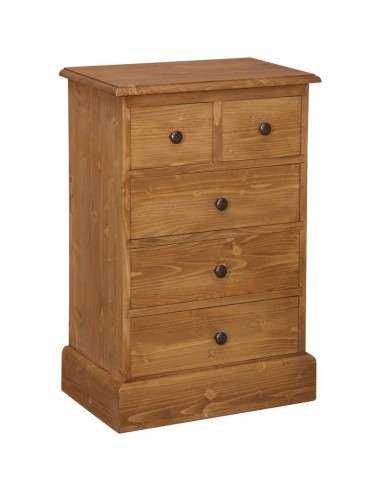 Comodino cinque cassetti colorato legno MS122