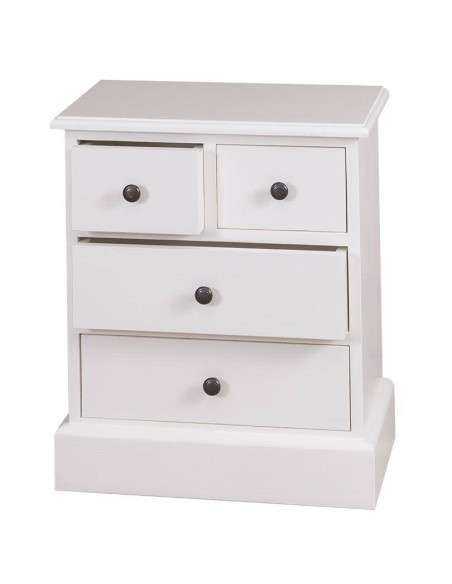 Comodino cinque cassetti colorato legno MS123