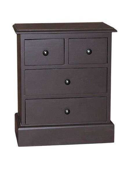 Comodino cinque cassetti colorato legno MS123