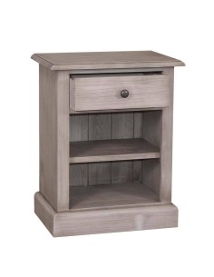 Comodino legno con cassetto e ripiano MS478 2