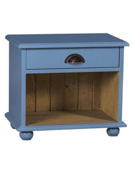 Comodino legno con cassetto e vano MS202