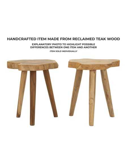 Sgabello legno di teak H45cm - 1427630000