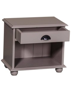 Comodino legno con cassetto e vano MS202 2