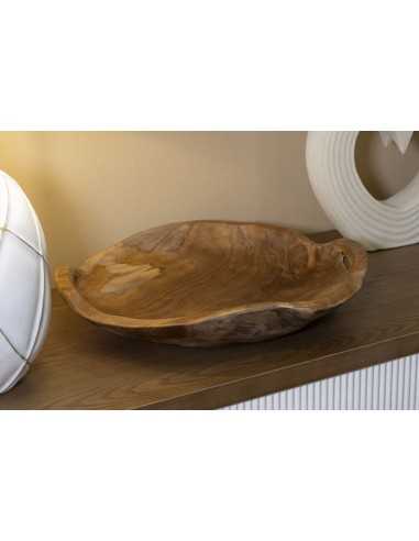 Ciotola in legno di teak svuiota tasche