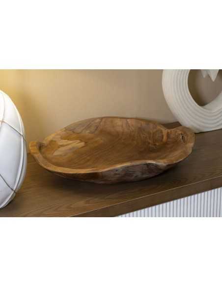 Ciotola in legno di teak svuiota tasche