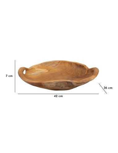 Ciotola in legno di teak svuiota tasche