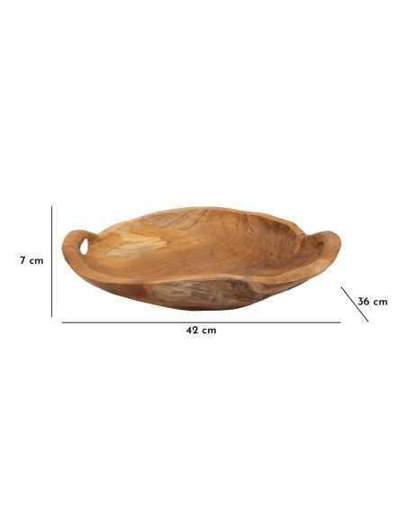 Ciotola in legno di teak svuiota tasche