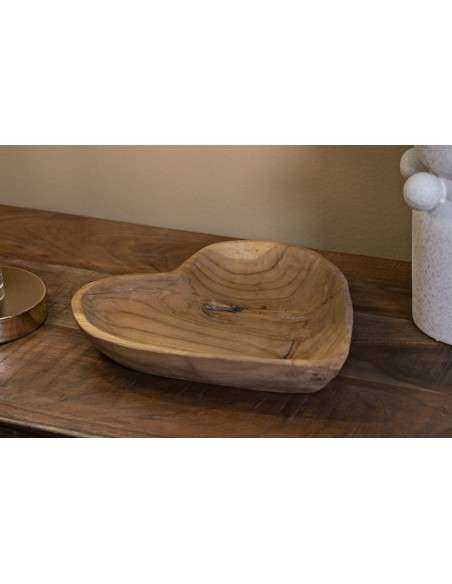 Ciotola forma cuore teak - 1607560001