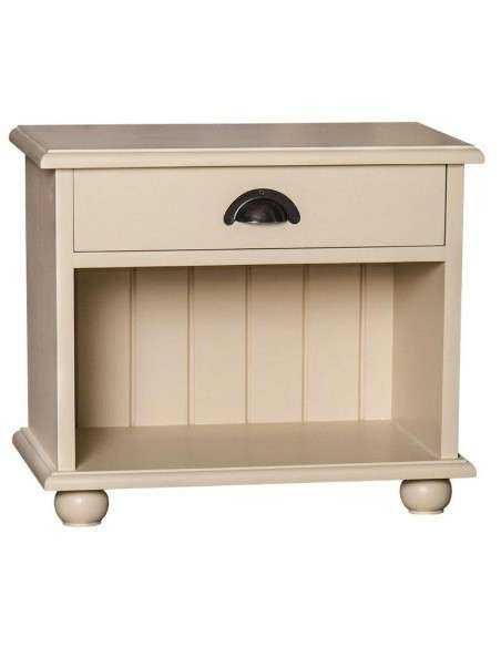 Comodino legno con cassetto e vano MS202