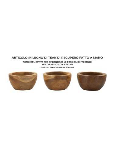 Ciotola svuiota tasche in teak 15cm - 1607600000