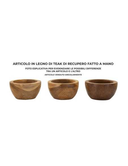 Ciotola svuiota tasche in teak 15cm - 1607600000