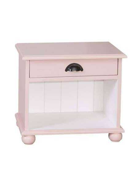 Comodino legno con cassetto e vano MS202