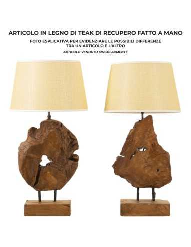 LAMPADA TEAK DA TAVOLO KEPALA CM Ø 35X69 - 171248000N