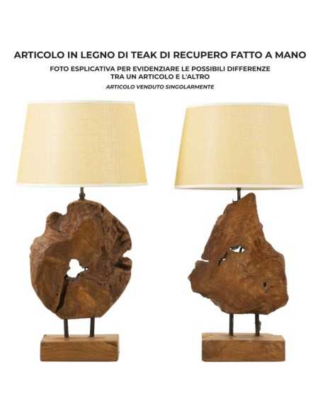 LAMPADA TEAK DA TAVOLO KEPALA CM Ø 35X69 - 171248000N