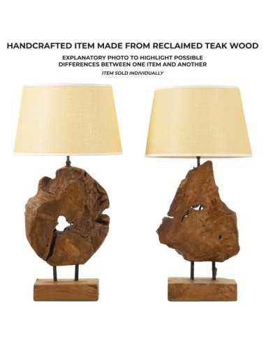 LAMPADA TEAK DA TAVOLO KEPALA CM Ø 35X69 - 171248000N