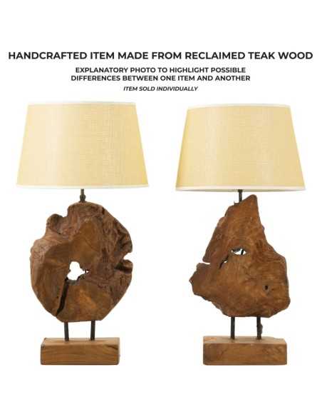 LAMPADA TEAK DA TAVOLO KEPALA CM Ø 35X69 - 171248000N