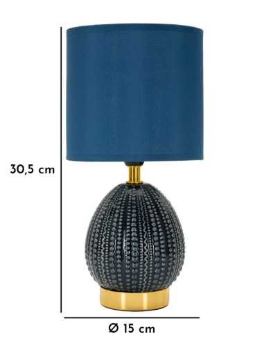 LAMPADA DA COMODINO FLAVI BLU CM Ø 15X30,5 - 171299000B