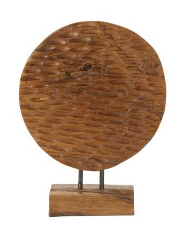 Scultura Coin In Teak Riciclato Cm 30x15,5x40 (pezzi Unici - Non Rip. In Serie) - 0119580000