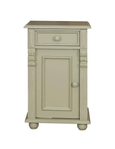 Comodino legno shabby chic anta e cassetto MS039