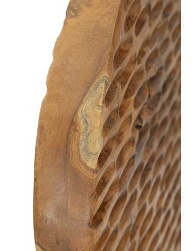 Scultura Coin In Teak Riciclato Cm 30x15,5x40 (pezzi Unici - Non Rip. In Serie) - 0119580000