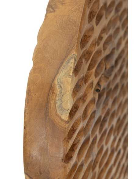 Scultura Coin In Teak Riciclato Cm 30x15,5x40 (pezzi Unici - Non Rip. In Serie) - 0119580000