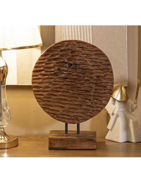 Scultura Coin In Teak Riciclato Cm 30x15,5x40 (pezzi Unici - Non Rip. In Serie) - 0119580000