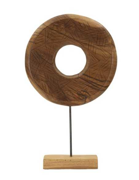 Scultura Dorat In Teak Riciclato Cm 35x10x58 (pezzi Unici - Non Rip. In Serie) - 0119680001