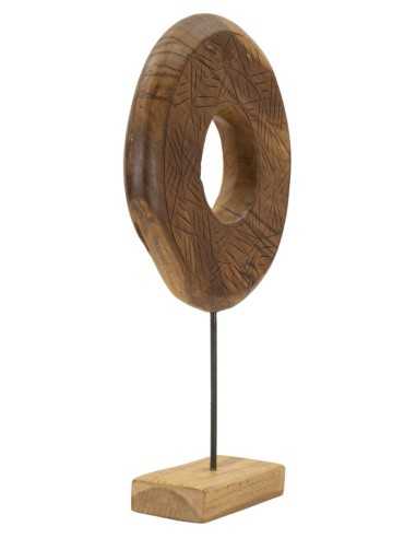 Scultura Dorat In Teak Riciclato Cm 35x10x58 (pezzi Unici - Non Rip. In Serie) - 0119680001